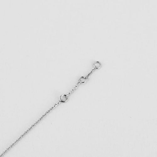 Bracelet La Brune et La Blonde - Bracelet en or blanc 18k et diamant 0,10 ct 58 Facettes M8927