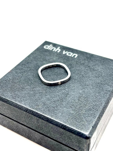 Bague 51 Dinh Van Cube - Bague en or blanc 18k et diamant 58 Facettes M9046