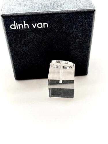 Bague 51 Dinh Van Cube - Bague en or blanc 18k et diamant 58 Facettes M9046