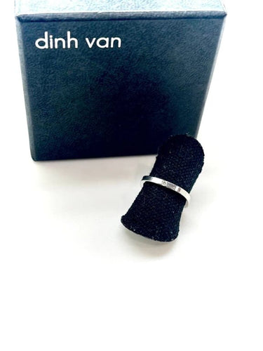 Bague 51 Dinh Van Cube - Bague en or blanc 18k et diamant 58 Facettes M9046