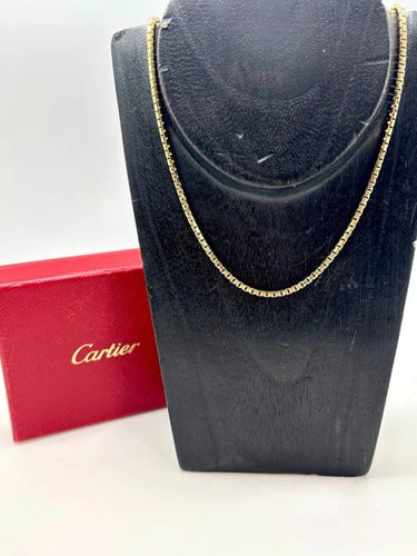 Collier Cartier - Chaîne maille vénitienne en or jaune 18k 58 Facettes M9215