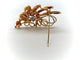 Broche Broche bouquet en or rose 18K et diamants 58 Facettes M8938