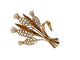 Broche Broche bouquet de fleurs en or jaune 18k et diamants 58 Facettes M8759