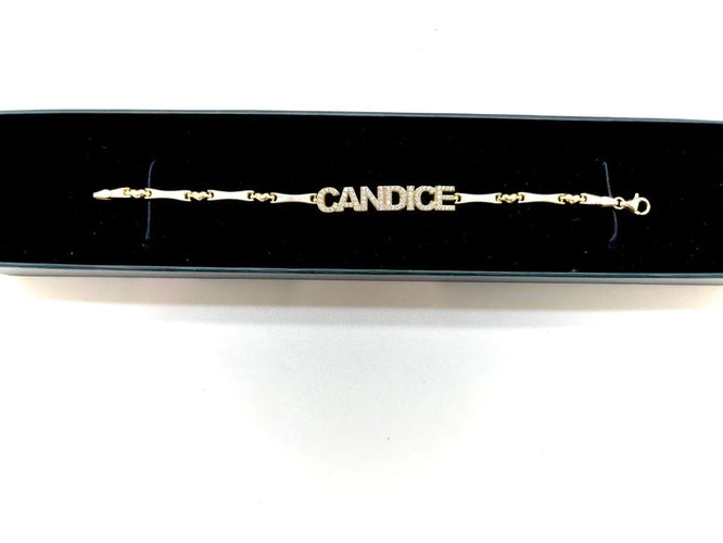 Bracelet Candice - Bracelet en or jaune 18k et diamants 58 Facettes M9192