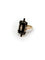 Bague 55 Bague ancienne en or jaune 14k sertie d’onyx et perles fines 58 Facettes M9101