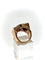 Bague 53 Bague Art déco tank asymétrique en or jaune 18k, rubis et diamants 58 Facettes M9044