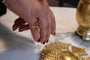 Bague 50 Bague en or jaune 18 carats avec quartz fumé taille navette 58 Facettes