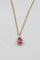 Collier Pendentif sur chaîne en or jaune 18 carats rubis et diamants 58 Facettes 351135