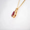 Collier Pendentif sur chaîne en or jaune 18 carats rubis et diamants 58 Facettes 351135