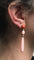 Boucles d'oreilles Boucles d'oreilles corail et diamants en or jaune 18 carats 58 Facettes 380123