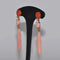 Boucles d'oreilles Boucles d'oreilles corail et diamants en or jaune 18 carats 58 Facettes 380123