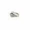 Bague 53 Bague Art déco coquillage en or blanc 18 carats et diamants 58 Facettes