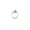 Bague 53 Bague Art déco coquillage en or blanc 18 carats et diamants 58 Facettes
