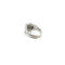 Bague 53 Bague Art déco coquillage en or blanc 18 carats et diamants 58 Facettes