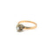 Bague 53 Bague rétro en or jaune 18 carats et diamant 58 Facettes