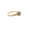 Bague 53 Bague rétro en or jaune 18 carats et diamant 58 Facettes