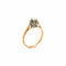 Bague 53 Bague rétro en or jaune 18 carats et diamant 58 Facettes