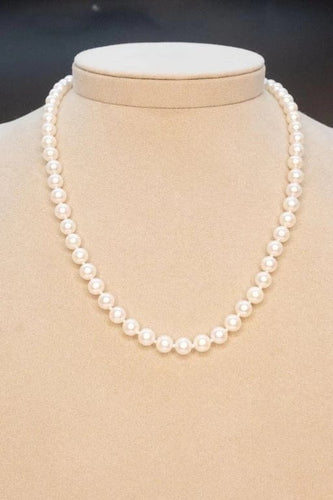 Collier Collier de perles Akoya en or jaune 18 carats 58 Facettes 35571