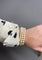 Bracelet Bracelet vintage en perles avec barrettes en or jaune 18 carats 58 Facettes