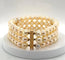 Bracelet Bracelet vintage en perles avec barrettes en or jaune 18 carats 58 Facettes