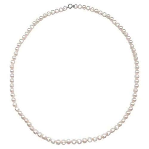 Collier Collier de perles d’eau douce en or blanc 18 carats 58 Facettes 35577