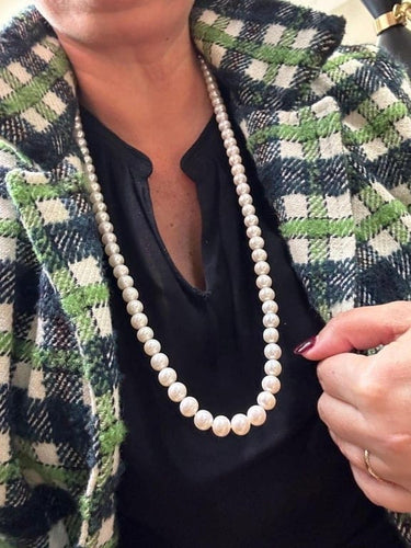 Collier Collier de perles d’eau douce en or blanc 18 carats 58 Facettes 35577