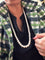 Collier Collier de perles d’eau douce en or blanc 18 carats 58 Facettes 35577
