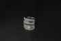 Bague 55 Bague en or blanc 18 carats sertie de diamants 58 Facettes