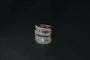 Bague 55 Bague en or blanc 18 carats sertie de diamants 58 Facettes