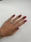 Bague 55 Bague en or blanc 18 carats sertie de diamants 58 Facettes