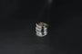 Bague 55 Bague en or blanc 18 carats sertie de diamants 58 Facettes