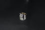 Bague 55 Bague en or blanc 18 carats sertie de diamants 58 Facettes