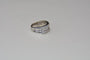 Bague 55 Bague en or blanc 18 carats sertie de diamants 58 Facettes