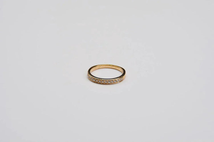 Bague 53 Bague alliance en or jaune 18 carats et diamants 58 Facettes