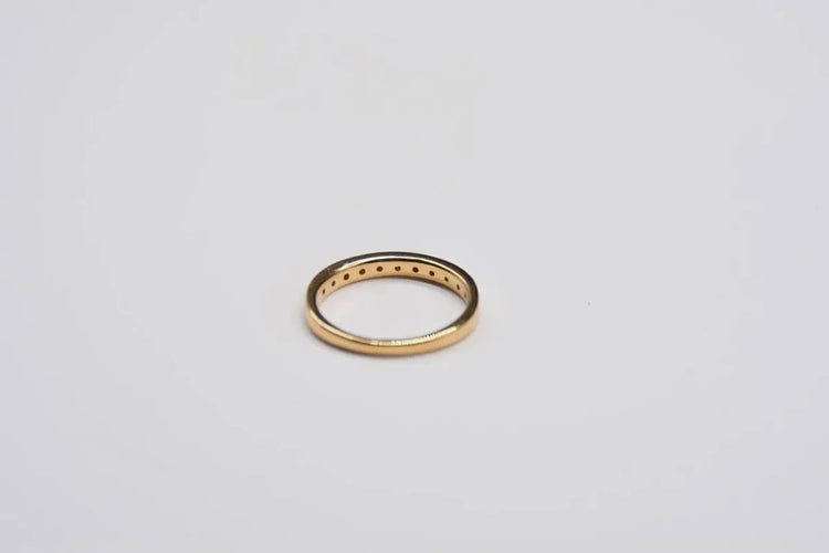 Bague 53 Bague alliance en or jaune 18 carats et diamants 58 Facettes