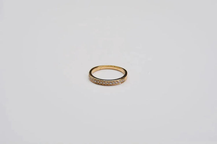 Bague 53 Bague alliance en or jaune 18 carats et diamants 58 Facettes