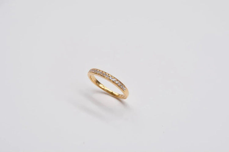 Bague 53 Bague alliance en or jaune 18 carats et diamants 58 Facettes