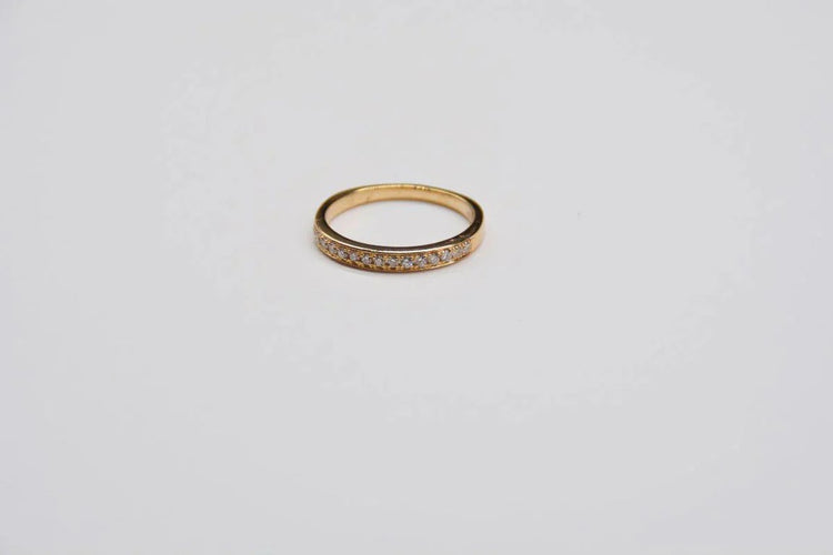 Bague 53 Bague alliance en or jaune 18 carats et diamants 58 Facettes