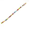 Bracelet Bracelet articulé en or jaune 18 carats et pierres multicolores 58 Facettes