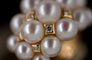 Bague 55 Bague cocktail en or 18 carats avec perles et diamants 58 Facettes