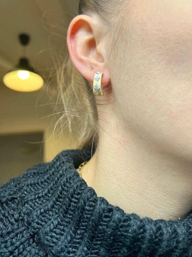 Boucles d'oreilles Boucles d'oreilles clips en or jaune 18 carats et diamants 58 Facettes