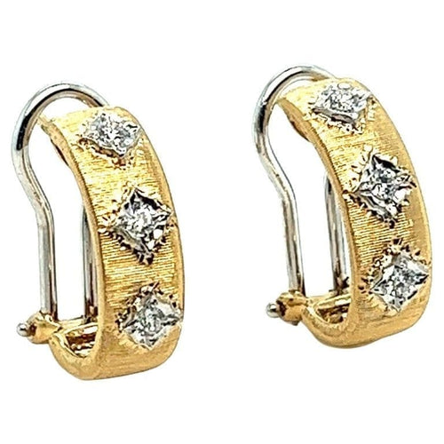 Boucles d'oreilles Boucles d'oreilles clips en or jaune 18 carats et diamants 58 Facettes