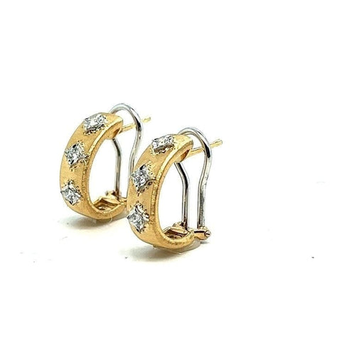 Boucles d'oreilles Boucles d'oreilles clips en or jaune 18 carats et diamants 58 Facettes