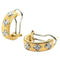Boucles d'oreilles Boucles d'oreilles clips en or jaune 18 carats et diamants 58 Facettes