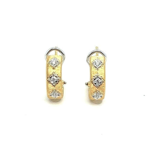 Boucles d'oreilles Boucles d'oreilles clips en or jaune 18 carats et diamants 58 Facettes