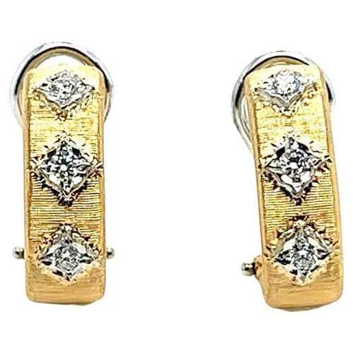 Boucles d'oreilles Boucles d'oreilles clips en or jaune 18 carats et diamants 58 Facettes