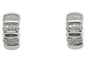 Boucles d'oreilles Boucles d'oreilles demi-cercle en or blanc 18 carats et diamants 58 Facettes