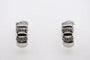 Boucles d'oreilles Boucles d'oreilles demi-cercle en or blanc 18 carats et diamants 58 Facettes