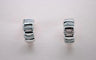 Boucles d'oreilles Boucles d'oreilles demi-cercle en or blanc 18 carats et diamants 58 Facettes