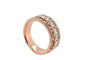 Bague 55 Bague alliance en or rose 18 carats et diamants 58 Facettes